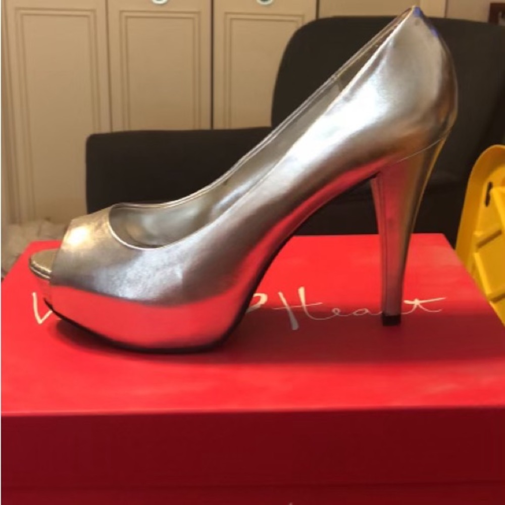 silver heels